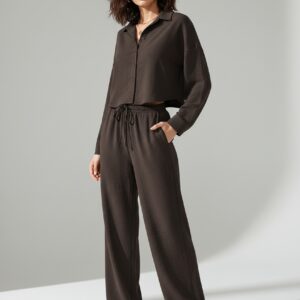 CROPPED SHIRT & WIDE LEG PANT